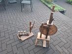 Antiek spinnen wiel, Hobby en Vrije tijd, Spinnewielen en Spinnen, Ophalen, Gebruikt, Spinnewiel