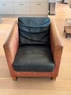 Leren herenfauteuil World of Wonders, Huis en Inrichting, Fauteuils, Ophalen, Gebruikt, Klassiek, 50 tot 75 cm