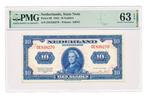 Nederland 10 Gulden 1943 Wilhelmina PMG63 EPQ