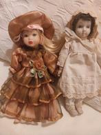 2 vintage porseleinen popjes, Verzamelen, Poppen, Ophalen of Verzenden, Zo goed als nieuw, Pop