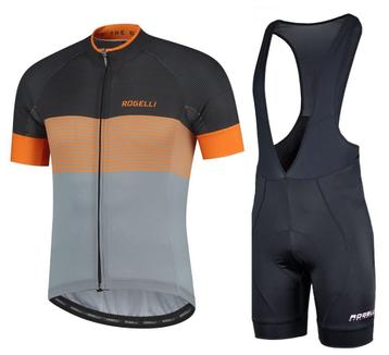 Fietskledingset Rogelli Boost grijs/zwart/oranje  van 89,90 