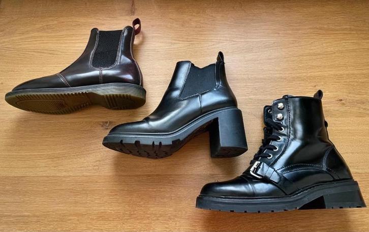 Dr Martens, All saints, Camper boots maat 37, Kleding | Dames, Schoenen, Zo goed als nieuw, Lage of Enkellaarzen, Zwart, Ophalen of Verzenden
