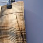 Claudia Sträter beige/creme ruit pantalon wolmix 44 nr 50025, Bruin, ., Maat 42/44 (L), Ophalen of Verzenden