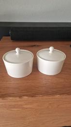 Wedgwood potjes b.v. voor jam plain ivory traditional, Huis en Inrichting, Keuken | Servies, Overige typen, Ophalen of Verzenden