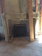 Klassieke handgmaakte zandstenen schouw ., Ophalen, Zo goed als nieuw, Vrijstaande haard, Elektrische haard
