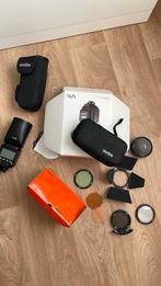 Godox V1 Pro Flitser voor Sony met Accessoires - Nieuwstaat, Audio, Tv en Foto, Fotografie | Flitsers, Ophalen of Verzenden, Zo goed als nieuw