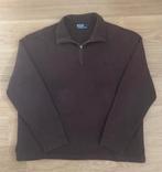 Ralph Lauren 1/4 zip sweater - L - Bruin - BIEDEN MAG, Maat 52/54 (L), Bruin, Ralph Lauren, Ophalen of Verzenden