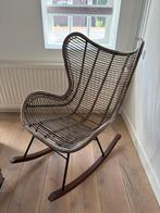 Schommelstoel rotan, Huis en Inrichting, Stoelen, Ophalen, Riet of Rotan, Gebruikt, Bruin