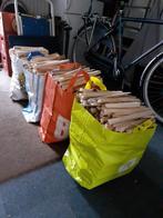 4 big shoppers 🔥aanmaakhout🔥=40kg voor, Minder dan 3 m³, Ophalen, Overige houtsoorten, Blokken