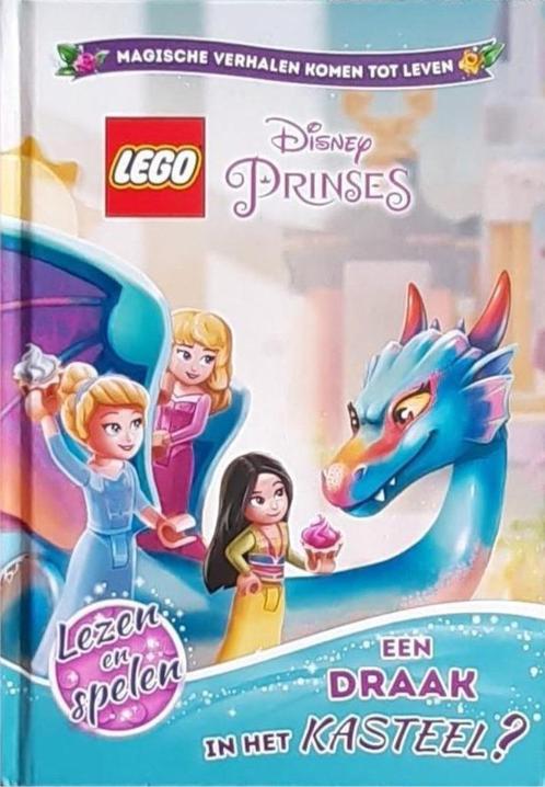 Boek Disney Princess/Lego - Een Draak In Het Kasteel?, Boeken, Kinderboeken | Kleuters, Zo goed als nieuw, Meisje, Voorleesboek