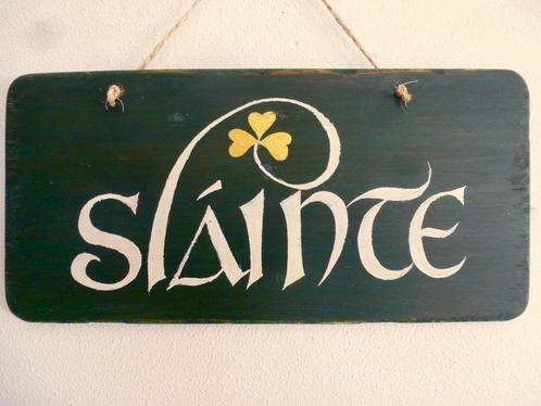Iers pubbordje / Irish pub / Slainte / Mancave / Ierland, Huis en Inrichting, Woonaccessoires | Tekstborden en Spreuken, Nieuw
