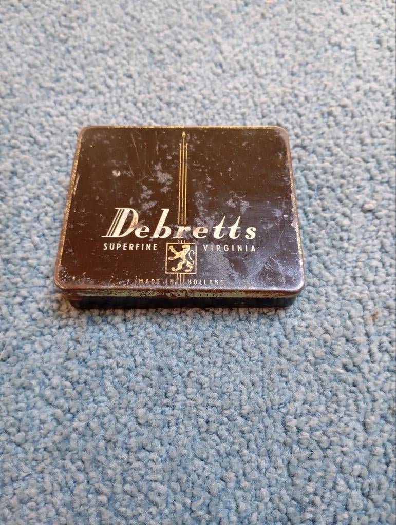 Vintage Debretts Blikje Virginia Holland sigarets, Ophalen of Verzenden