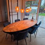 Eetkamertafel ovaal "Turijn" 2.40m, Huis en Inrichting, Tafels | Eettafels, Eikenhout, 100 tot 150 cm, Ophalen of Verzenden, Zo goed als nieuw