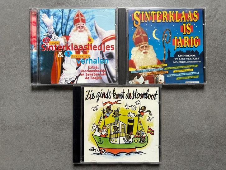 Sinterklaas 3x cd: Zie Stoomboot, Jarig & Verhalen & Liedjes, Cd's en Dvd's, Cd's | Kerst en Sinterklaas, Zo goed als nieuw, Sinterklaas
