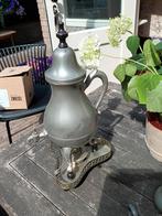 Tinnen koffiekan met kraantje en onderzet, Antiek en Kunst, Antiek | Tin, Ophalen of Verzenden