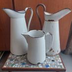 Vintage Emaille Kannenset Brocante, Antiek en Kunst, Antiek | Emaille, Ophalen