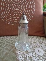 Glazen Suikerstrooier met Zilverkleurige Dop ** Mimosa **, Antiek en Kunst, Antiek | Glas en Kristal, Ophalen of Verzenden