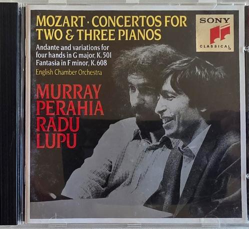 Mozart: Concerten voor 2 & 3 Piano's - Perahia, Lupu, Cd's en Dvd's, Cd's | Klassiek, Gebruikt, Kamermuziek, Classicisme, Ophalen of Verzenden