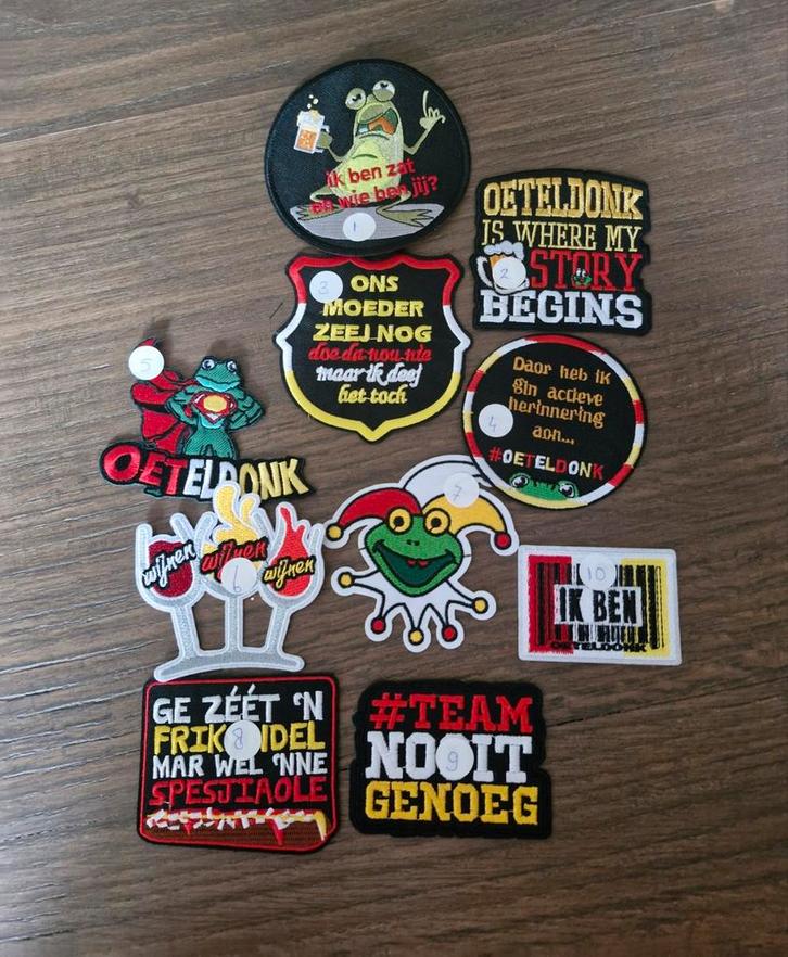 Oeteldonk Embleem voor Carnaval Blazer, Hobby en Vrije tijd, Kledingapplicaties en Hotfix, Nieuw, Overige applicaties, Ophalen of Verzenden