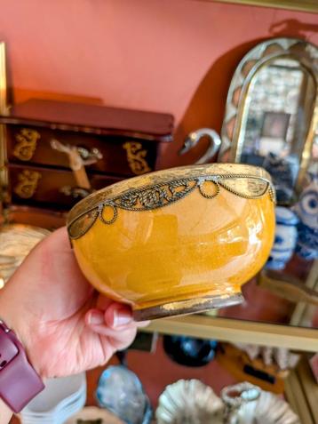 Vintage Marokkaanse Kom Geel beschikbaar voor biedingen