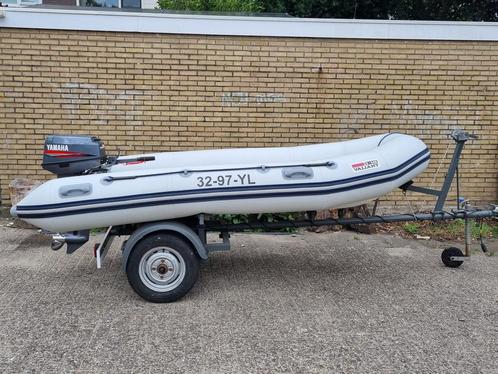 Valiant D340 RIB – Hypalon | Yamaha 25pk | Trailer op maat, Watersport en Boten, Vis- en Consoleboten, Gebruikt, 10 tot 30 pk