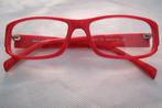 Renzoni red glasses frame with star pattern, Overige merken, Nieuw, Ophalen of Verzenden, Rood