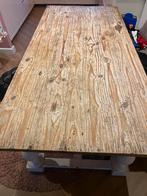 Houten Eettafel met Karakter, Gebruikt, Eikenhout, 200 cm of meer, Vijf personen of meer