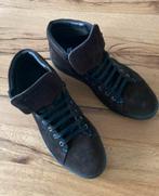 Zgan Greve hoge sneakers suede donkerbruin maat 10,5 (45), Bruin, Verzenden, Greve, Sneakers of Gympen