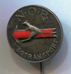 N.O.B. wegtransport zilverkleurig speldje ( E_090a ), Verzamelen, Speldjes, Pins en Buttons, Verzenden, Nieuw, Transport, Speldje of Pin