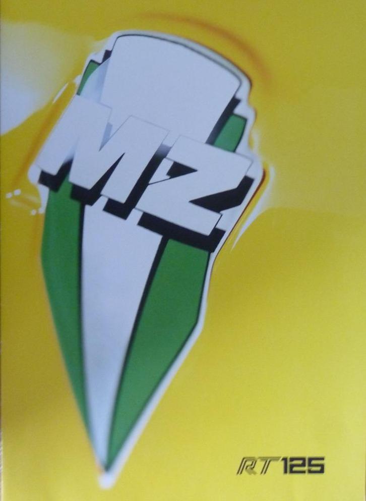 Folder MZ MuZ RT 125 2002 MZ, Motoren, Handleidingen en Instructieboekjes, Overige merken, Ophalen of Verzenden