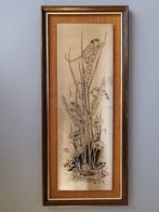 retro vintage schilderij gravure muisjes op bloemen door Bri, Antiek en Kunst, Kunst | Etsen en Gravures, Verzenden