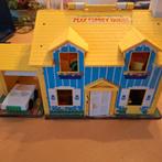 Vintage Fisher Price Poppenhuis met accessoires, Ophalen of Verzenden, Gebruikt, Poppenhuis