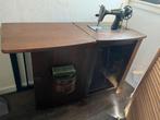 Antieke Singer naaimachine met kast EH734553, Ophalen of Verzenden