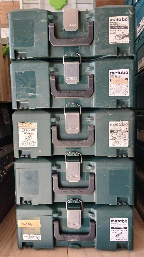 Metabo box systainers sistainers gereedschapskoffer koffr, Auto diversen, Autogereedschap, Gebruikt, Ophalen of Verzenden