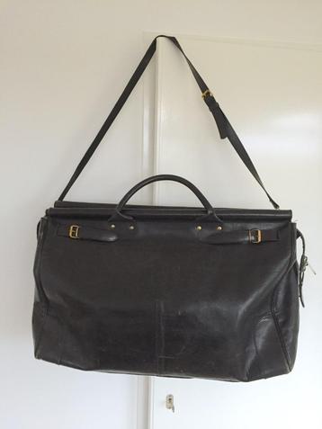 Grote leren Fantoni weekendtas reistas vintage beschikbaar voor biedingen