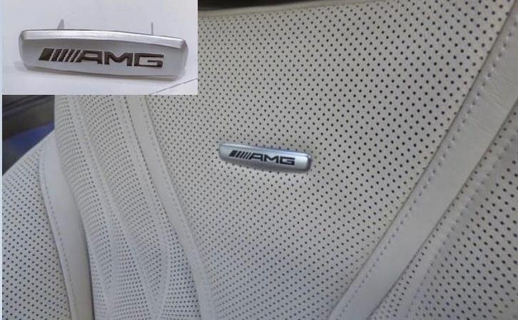 amg embleem interieur stoel amg logo CLA S-KLASSE C-KLASSE E, Auto-onderdelen, Interieur en Bekleding, Mercedes-Benz, Nieuw, Ophalen of Verzenden