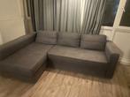 IKEA slaapbank – L-vormig, grijs, Huis en Inrichting, Ophalen, Gebruikt, Tweepersoons, 140 cm
