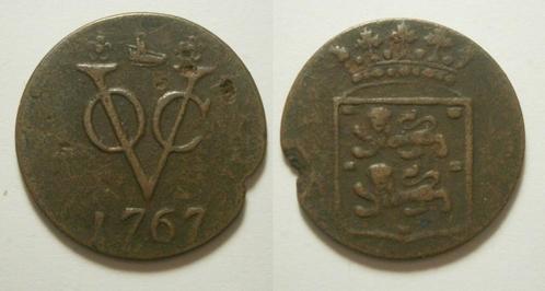 Utrecht VOC Duit 1767, Postzegels en Munten, Munten | Nederland, Losse munt, 1 cent, Vóór koninkrijk, Ophalen of Verzenden