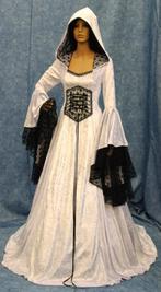Witte victoriaanse jurk (steampunk renaissance middeleeuwse), Kleding | Dames, Carnavalskleding en Feestkleding, Verzenden, Nieuw