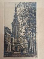 Ets Harlingen,gesigneerd., Antiek en Kunst, Kunst | Etsen en Gravures, Ophalen of Verzenden