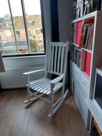 Witte Schommelstoel - Perfect voor Ontspanning!, Huis en Inrichting, Wit, Ophalen of Verzenden, Eén, Hout