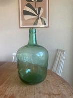 Grote groene gistfles / wijnfles Viresa brocant, Gebruikt, Ophalen of Verzenden, Glas, Minder dan 50 cm