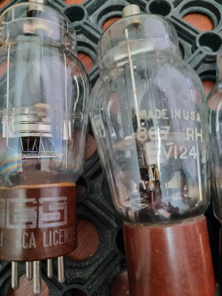 5x 807 buizen 4x USA made, Audio, Tv en Foto, Buizenversterkers, Buis of Buizen, Ophalen of Verzenden