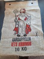 Jute zakken met Sinterklaas afbeelding, Hobby en Vrije tijd, Stoffen en Lappen, Ophalen, Overige materialen, Beige, Nieuw