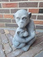 Betonbeeld aap met jong, Tuin en Terras, Ophalen, Nieuw, Beton, Dierenbeeld