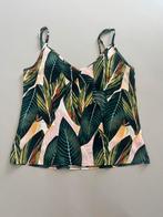 Ambika spaghetti top met bladeren print groen roze mt 38 40, Maat 38/40 (M), Ophalen of Verzenden, Zo goed als nieuw, Zonder mouw