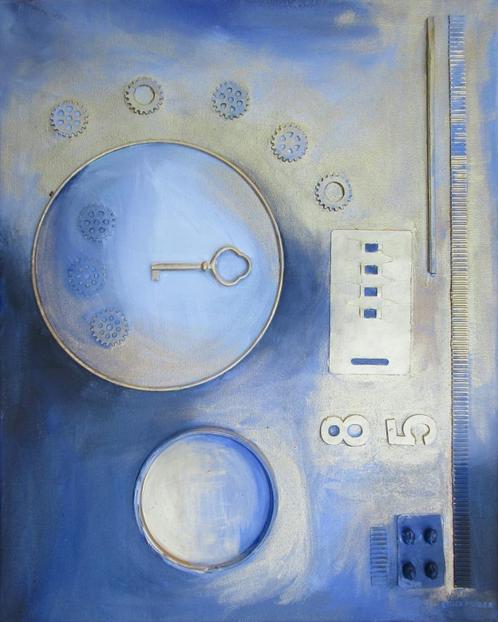 Revolving: een mooi abstract schilderij, Huis en Inrichting, Woonaccessoires | Schilderijen, Tekeningen en Foto's, Nieuw, Schilderij