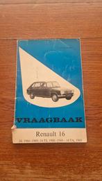 Autovraagbaak Renault 16 1966-1969, Boeken, Auto's | Boeken, Ophalen of Verzenden, Gelezen, Renault, P.H. Olving