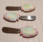 Vintage Smeer mesjes vis- Set van 3, Antiek en Kunst, Antiek | Bestek, Ophalen of Verzenden