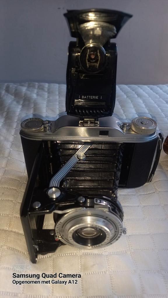 Vintage Agfa Lux Camera met Flitser en Accessoires, Audio, Tv en Foto, Fotocamera's Analoog, Gebruikt, Compact, Overige Merken